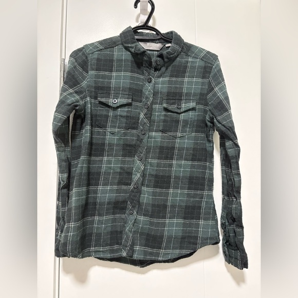 Mountain Warehouse Tops - Plaid Button Down Shirt - Green